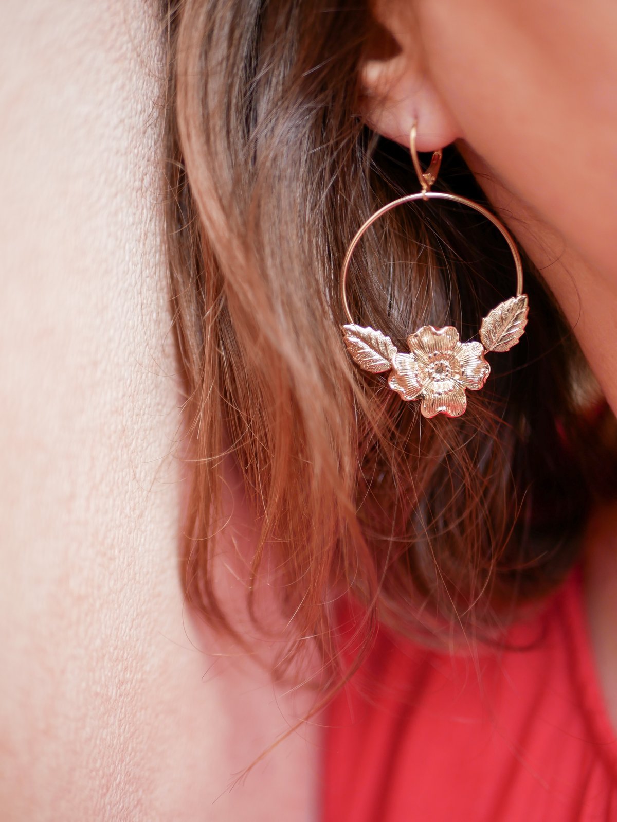 Image of Boucles d'Oreilles OHANA Dorées