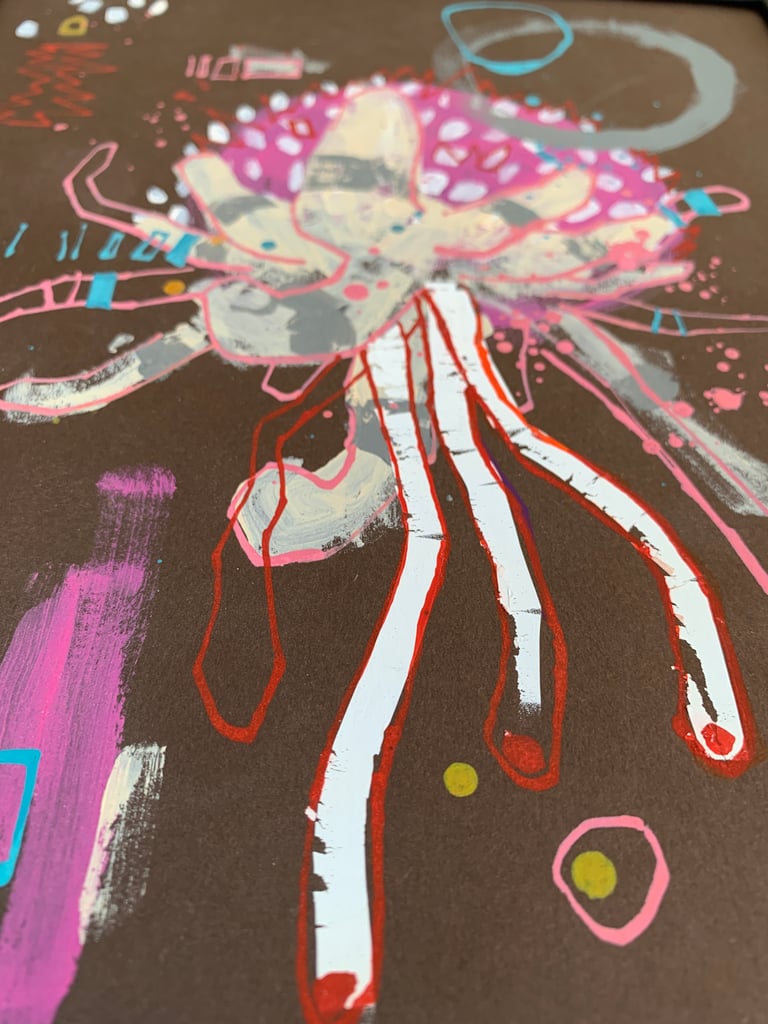 hangthing    (original painting)   FRAMED Image 2