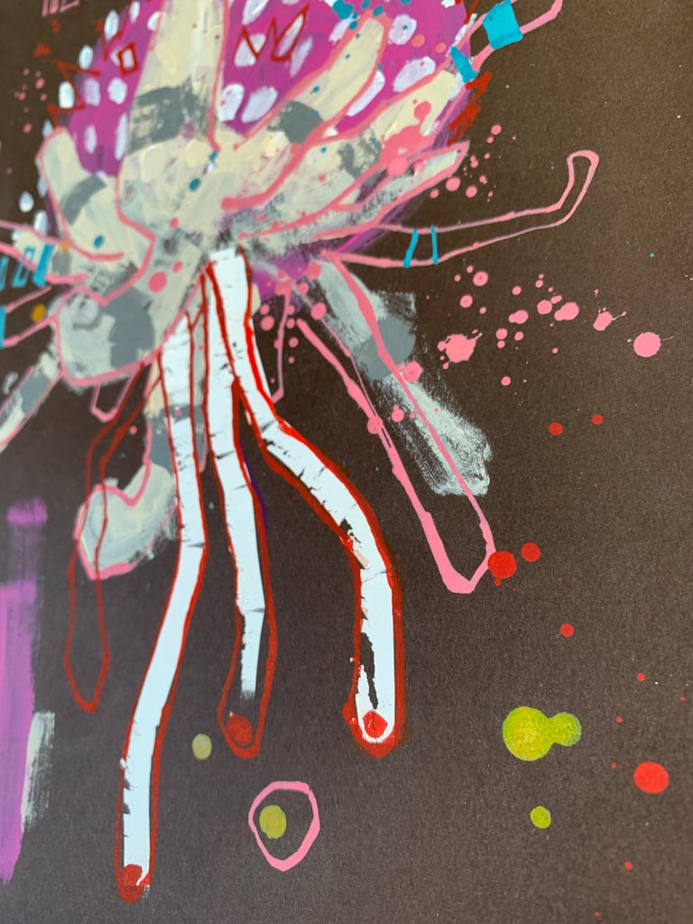 hangthing    (original painting)   FRAMED Image 3