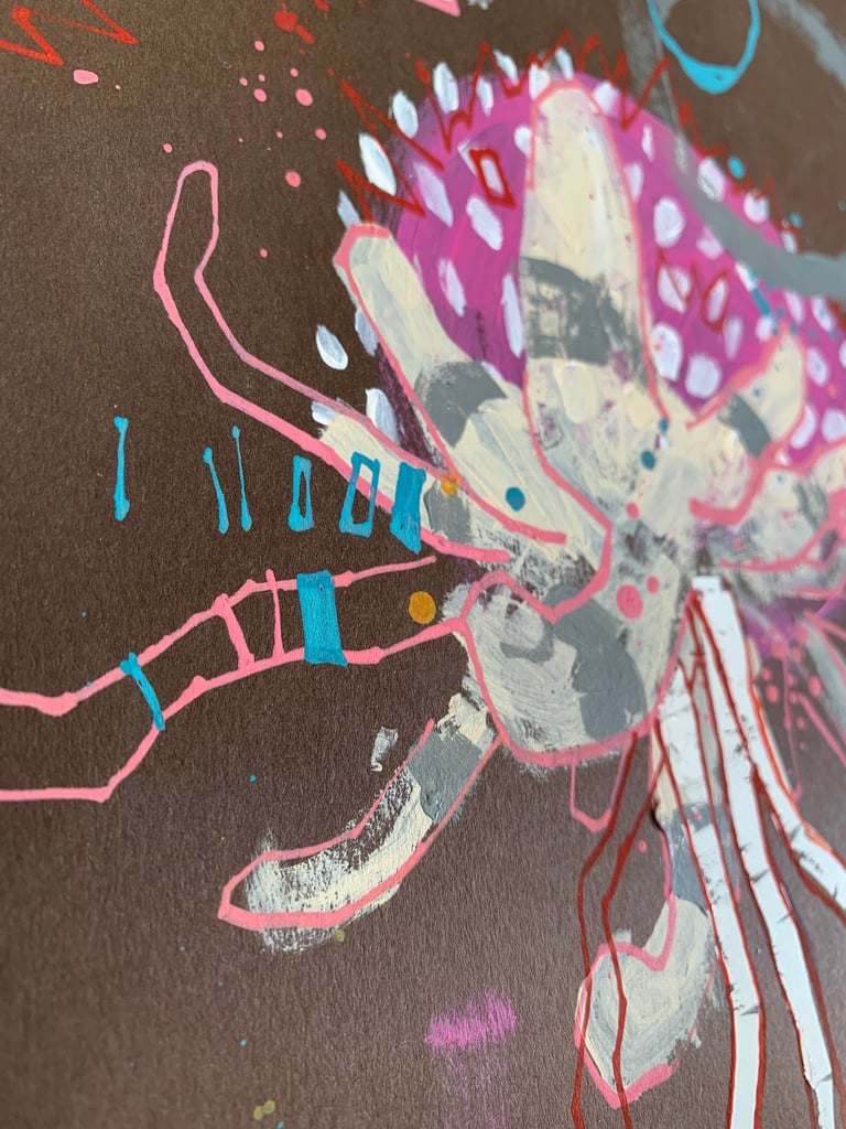 hangthing    (original painting)   FRAMED Image 4