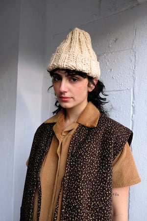 Image of Siska Toque Limited Merino Wool (shown in Ivory- more colours)