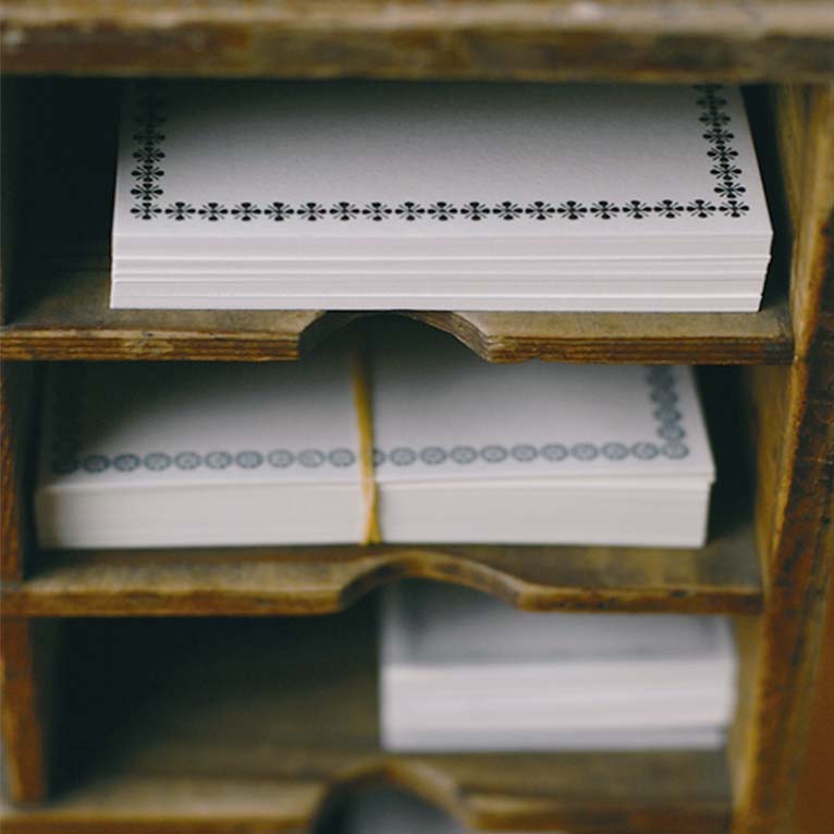 Image of Classiky - Letterpress Memo Card