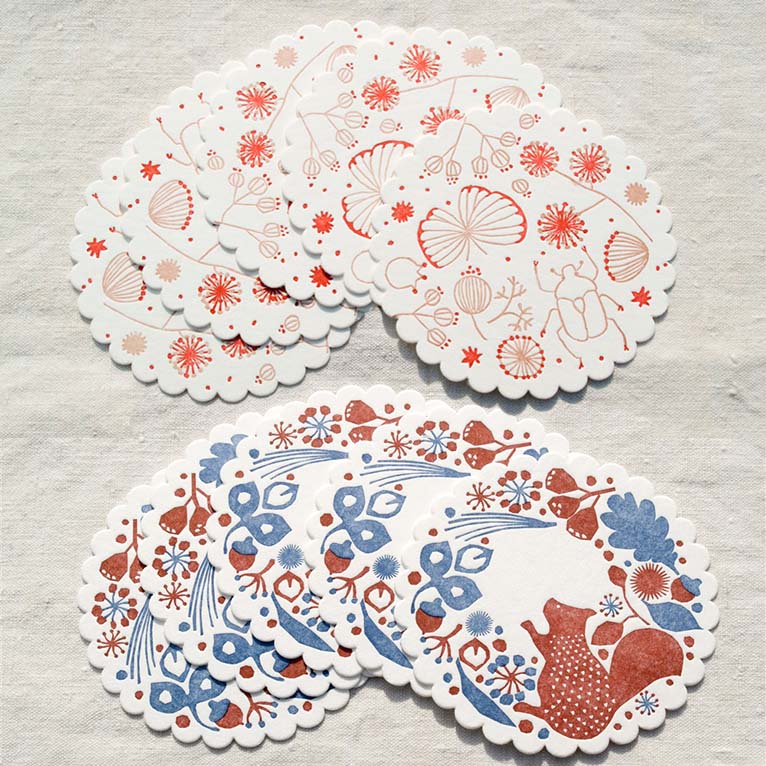 Image of Classiky - Letterpress Coasters