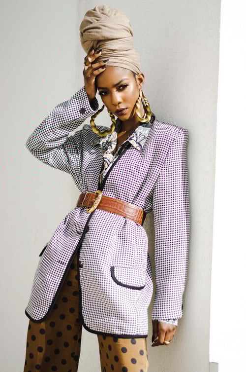 Image of Vintage Charmaine Houndstooth Classic Blazer