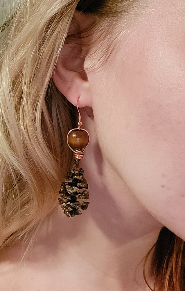 Image of Pine cone earrings