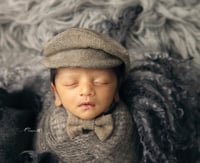 Image 4 of Round Curly Blanket  - CHARCOAL 