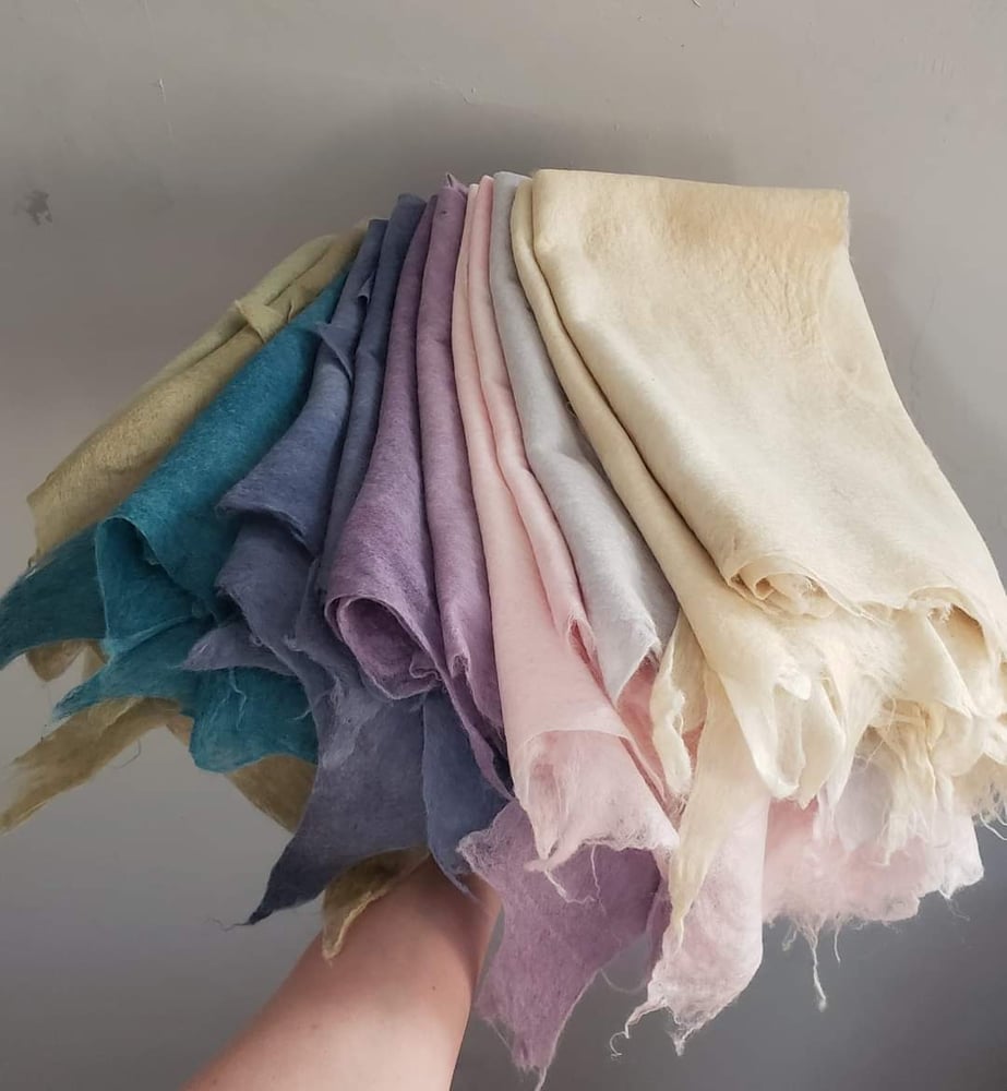 Image of Merino Silk Felted Layers - color choice,