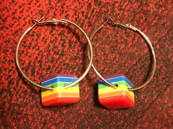 Image of Rainbow hoops