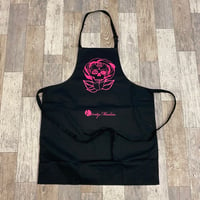 Image 2 of Black Neon Pink Print Apron