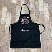 Image 2 of Black Rose Gold Print Apron