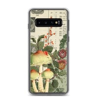 Image 2 of Colorful Antique Bookpage Mushroom Fungi Illustration Clear Case for Samsung®