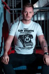 IRISH GAY RIGHTS MOVEMENT T-Shirt (White, black print)