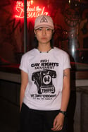 IRISH GAY RIGHTS MOVEMENT T-Shirt (White, black print)