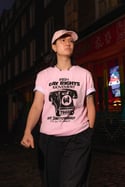 IRISH GAY RIGHTS MOVEMENT T-Shirt (Cotton pink, black print)