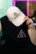 PROTECT TRANS YOUTH Cap (Baby pink, black embroidery)