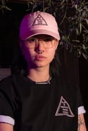 PROTECT TRANS YOUTH Cap (Baby pink, black embroidery)