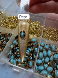 Image 9 of Turquoise Charms (4pc)