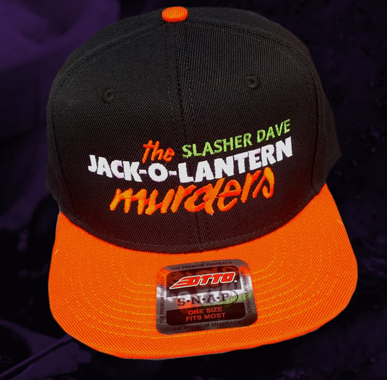 Image of JACK-O-LANTERN MURDERS Snapback SLASHER DAVE hat