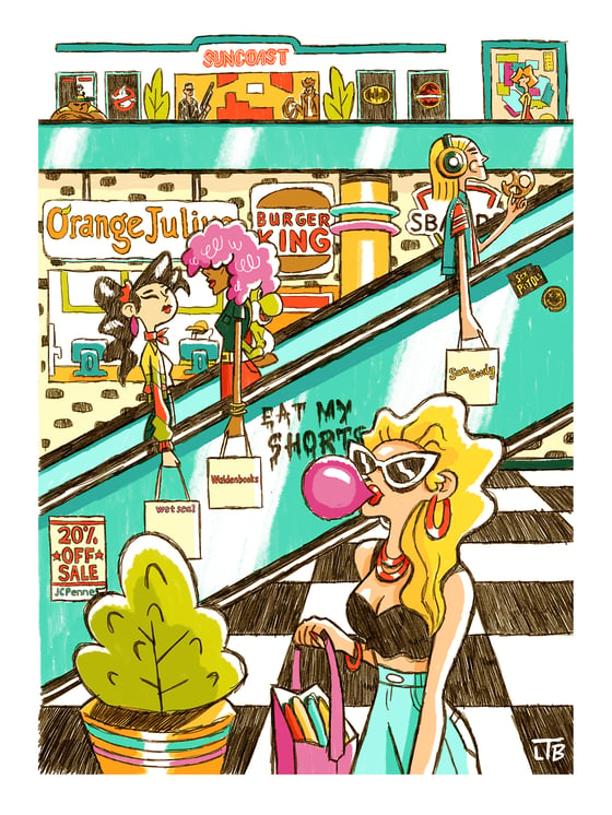 Image of Shopping Mall Memories Print