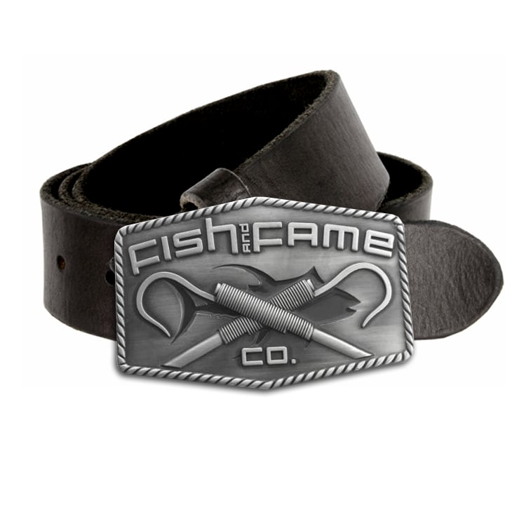 Image of ORIGINATOR GAFF®  Buckle w/Black Leather Belt (sized)