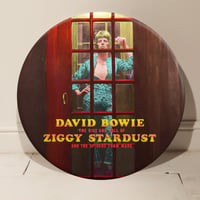 Image 1 of David Bowie, Ziggy Stardust 2 GIANT 3D Vintage Pin Badge