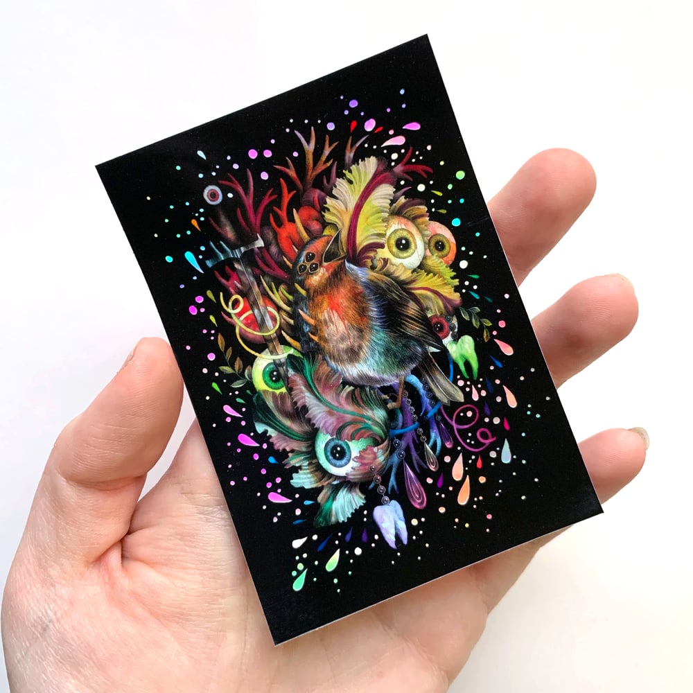 Image of Holo 'The Burning Light' Sticker