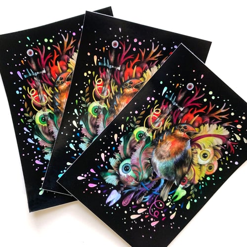 Image of Holo 'The Burning Light' Sticker