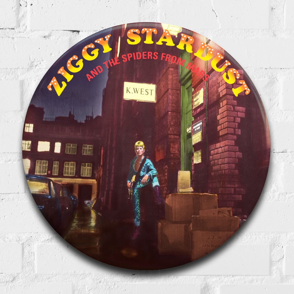 David Bowie, Ziggy Stardust GIANT 3D Vintage Pin Badge