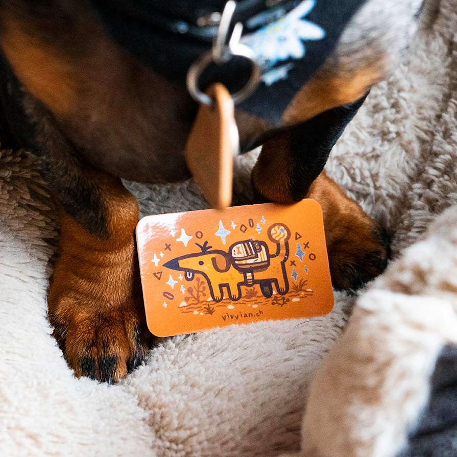 Image of Shopkeeper doggo - Sticker