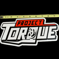 Image 3 of Red and white project torque decal 