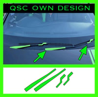 Image 1 of X2 Vw Group MQB Platform Wiper Arm Overlay Stickers