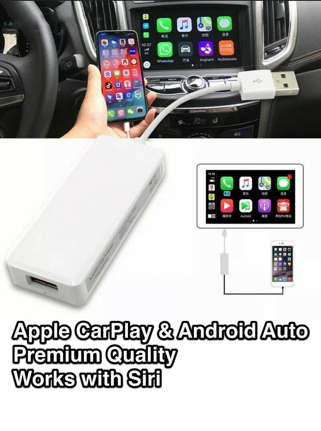 USB Adapter for Apple iOS CarPlay Android Auto Car Navigation GPS