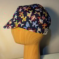 Image 1 of Cotton cycling cap - navy koi carp