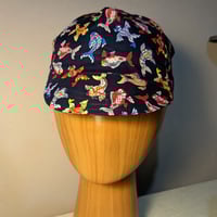 Image 2 of Cotton cycling cap - navy koi carp