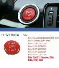 Image 1 of BMW Start Stop Engine Red Button Cap X5 E70 X6 E71 Z4 E89 1 3 5 Series E90 E60