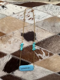 Image 2 of Cowgirl and turquoise stone necklace 