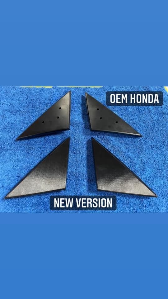 シビックシャトルEF ブロックオフプレート 88-91 Honda CIVIC EF Hatch Mirror Block Off Adapter Plate Set 3D