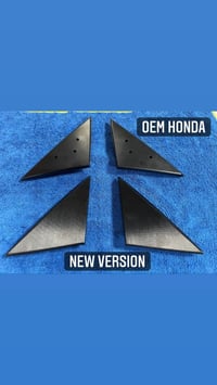 Image 3 of  88-91 Honda CIVIC EF Hatch Mirror Block Off  Adapter Plate Set 3D Printed