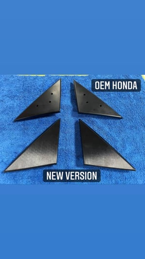 Image of  88-91 Honda CIVIC EF Hatch Mirror Block Off  Adapter Plate Set 3D Printed
