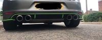 Image 2 of X2 Vw golf R Mk7 rear bumper diffuser strip stickers