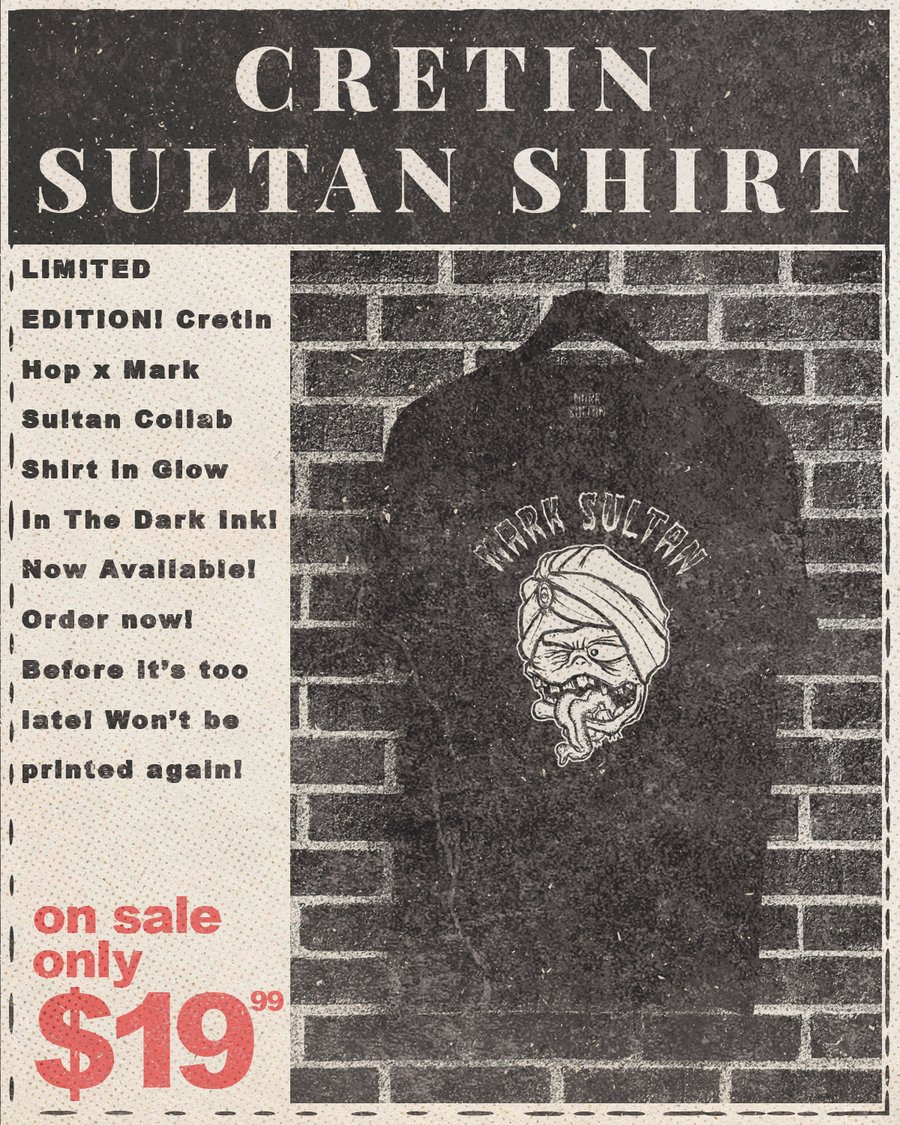 Image of Cretin Mark Sultan Glow Shirt