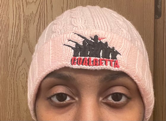 Image of GOALGETTA PINK BEANIE