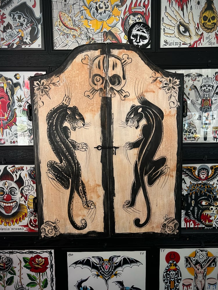 Image of Dartboard cabinet