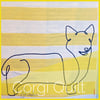 Corgi Line Art Quilt Pattern