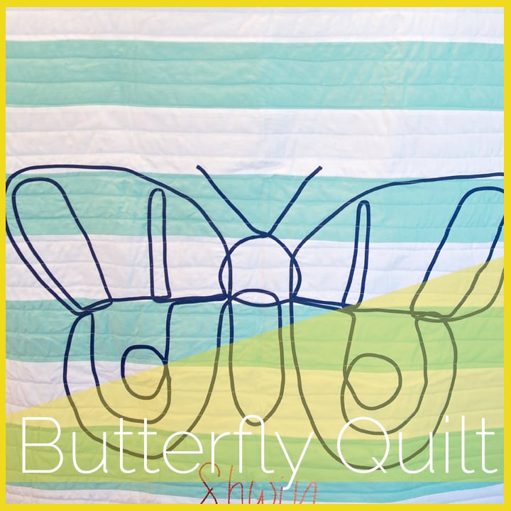 Image of Butterfly Line Art Quilt Pattern
