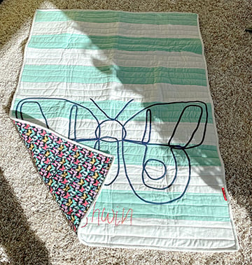 Butterfly Line Art Quilt Pattern