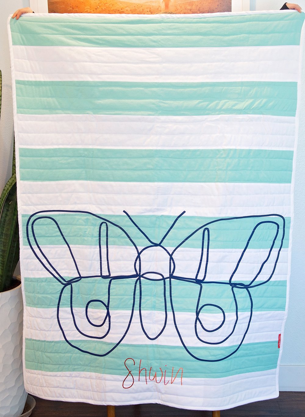 Butterfly Line Art Quilt Pattern