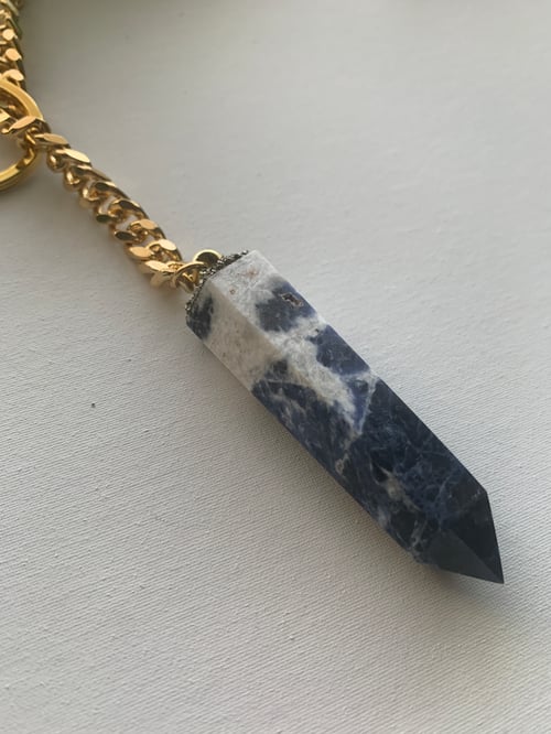 Image of AMINA • Sodalite Crystal Lariat