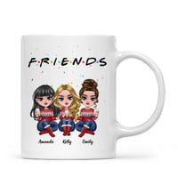 Up To 5 Dolls - FRIENDS (3) - Personalized Mug