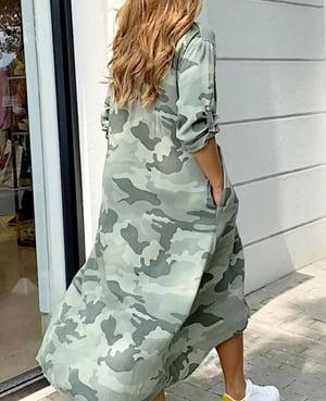 Image of CAMO HIGH LOW DRESS